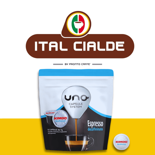 Capsule Uno System Caffè Kimbo Espresso Decaffeinato - Ital Cialde