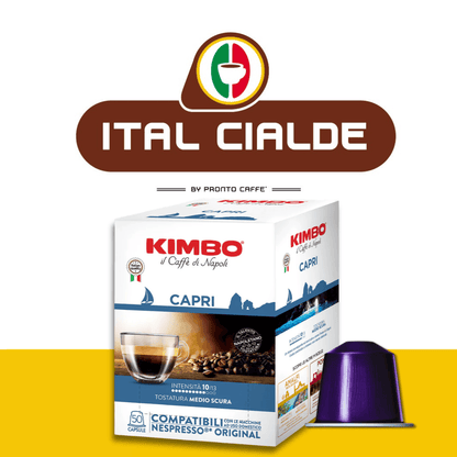 50 Capsule Nespresso Caffè Kimbo Capri - Ital Cialde