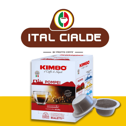 50 Capsule Bialetti Caffè Kimbo Pompei - Ital Cialde