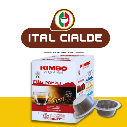 50 Capsule Bialetti Caffè Kimbo Pompei - Ital Cialde