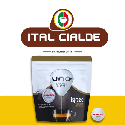 Capsule Uno System Caffè Kimbo Espresso Sublime 100% Arabica - Ital Cialde