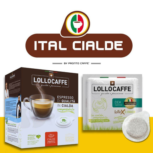 150 Cialde Lollo Caffè Miscela Dek - Ital Cialde