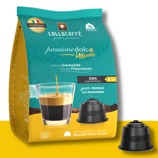 Capsule Dolce Gusto Lollo Caffè Miscela Dek - Ital Cialde
