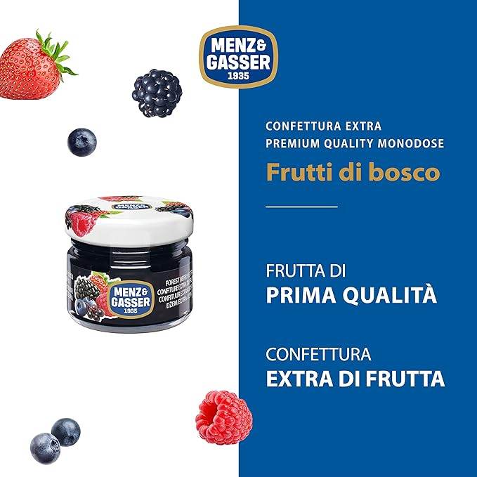 Marmelata Frutti di Bosco 28g Menz & Gasser - Ital Cialde