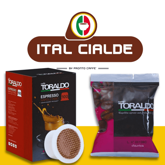 100 Capsule Uno System Caffè Toraldo Miscela Classica - Ital Cialde