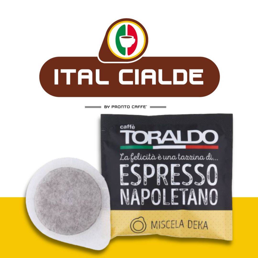 150 Cialde Caffè Toraldo Miscela Dek - Ital Cialde